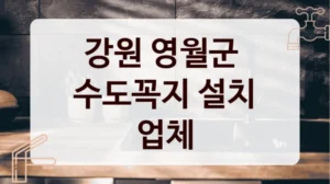 강원 영월군 
수도꼭지 설치 업체