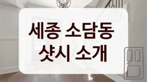 세종 소담동 
샷시 소개
