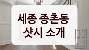 세종 종촌동 
샷시 소개